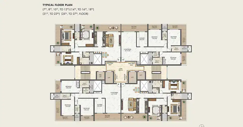 Dream Avalon Kalyan Floor Plans